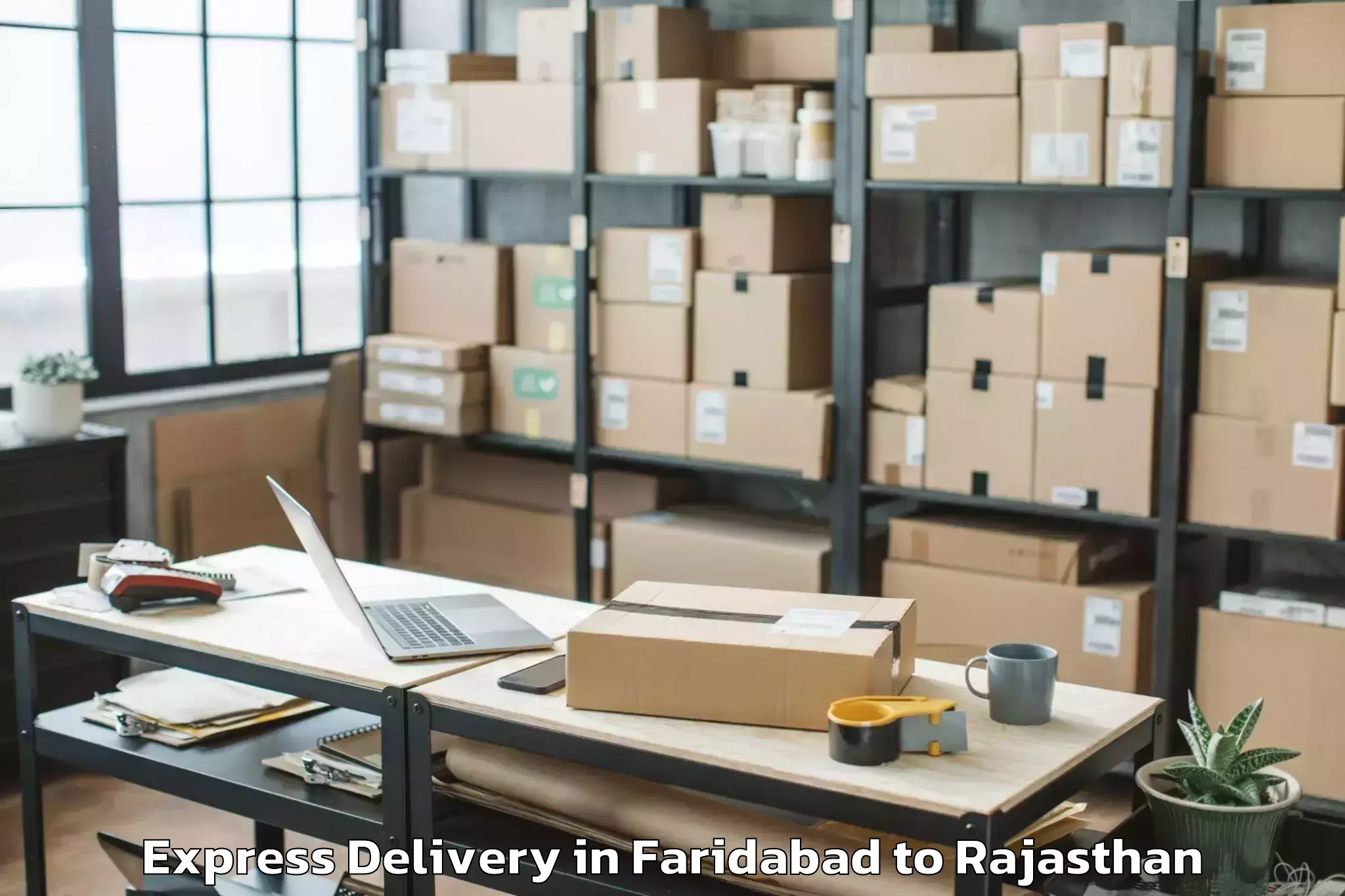 Discover Faridabad to Lalsot Express Delivery